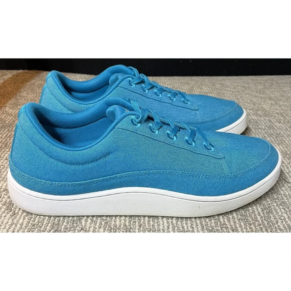 Allbirds Shoes‎ Mens Size 12 Blue Organic Cotton Low Top Lace Up Casual Sneakers